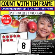 Ten Frame Up To 20 | TASK BOX FILLER ACTIVITIES for Special Education - APPLES